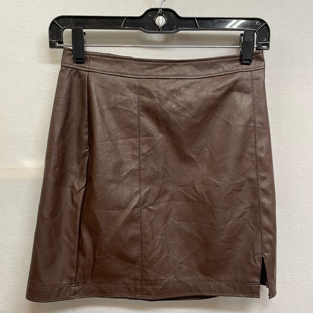 Abercrombie & Fitch Leather Mini Skirt
